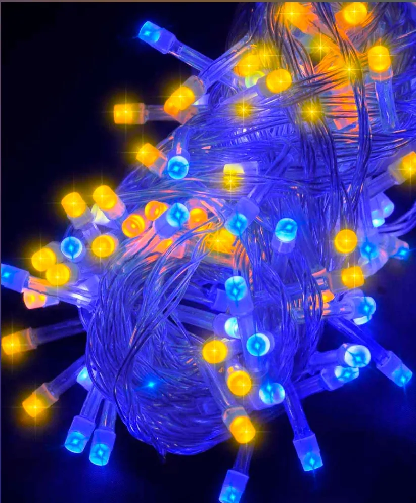 Гірлянда світлодіодна 100 LED 6м жовто-синій