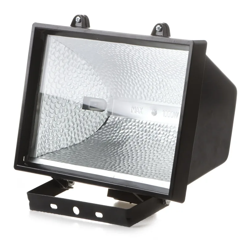 Прожектор вуличний галогенний IP54 HL-03 1000W black чорний фото 1