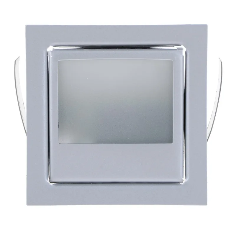 Світильник меблевий точковий квадрат HDL-07-втL10A SILVER G4 20W 12V