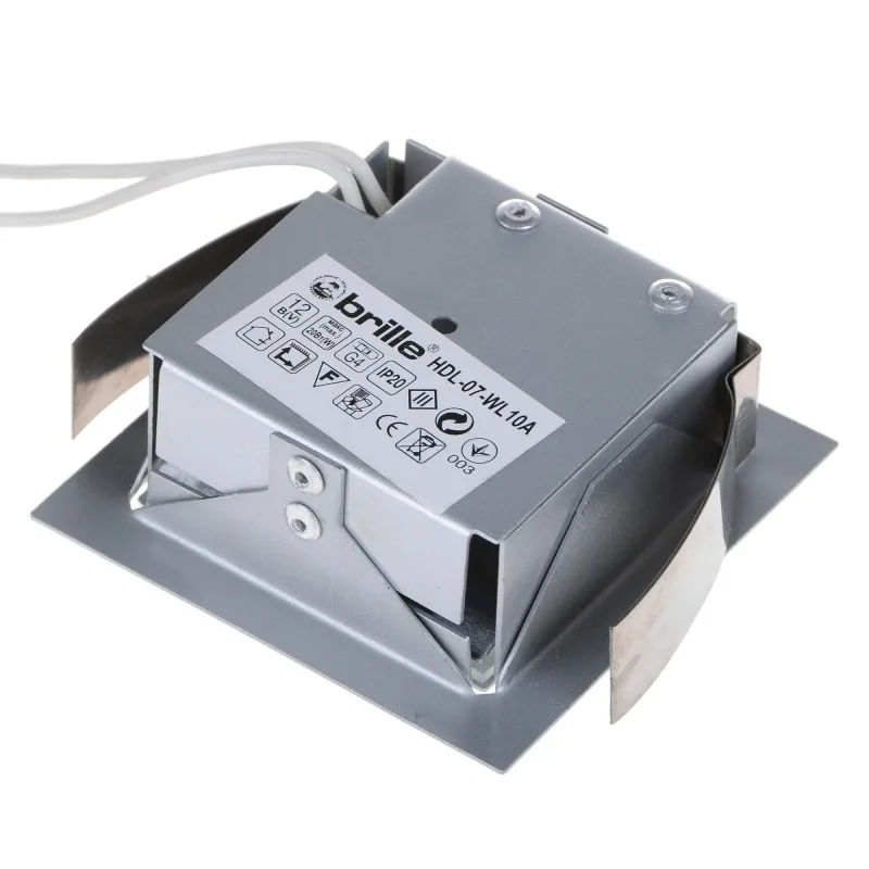 Світильник меблевий точковий квадрат HDL-07-втL10A SILVER G4 20W 12V фото 3