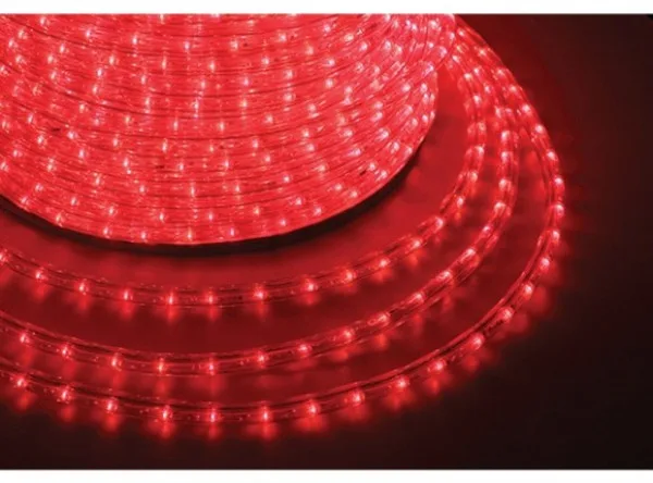 Стрічка дюралайт світлодіодна 220V 16W RED IP44 1m (BY-007) фото 3