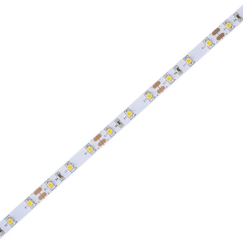 Світлодіодна стрічка негерметична теплий відтінок 12V 4.8W 3528 WH PCB IP20 1m (BY-022/60) фото 2