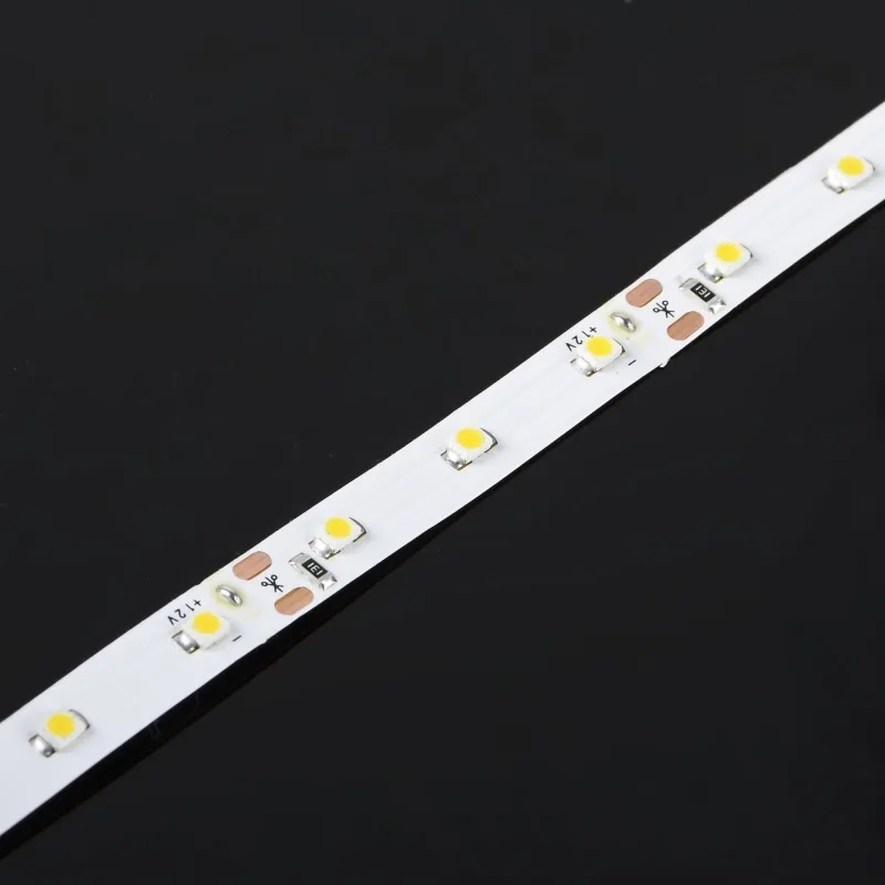 Світлодіодна стрічка негерметична теплий відтінок 12V 4.8W 3528 WH PCB IP20 1m (BY-022/60) фото 5