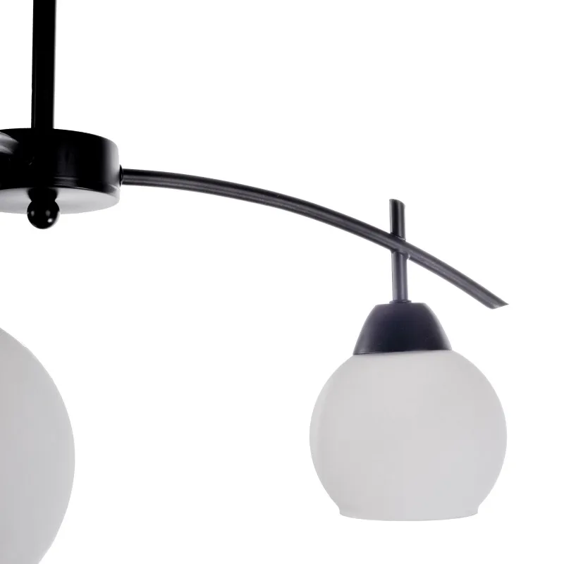 Люстра стельова класична в зал E27 60W BK (LK-562C/3) фото 2