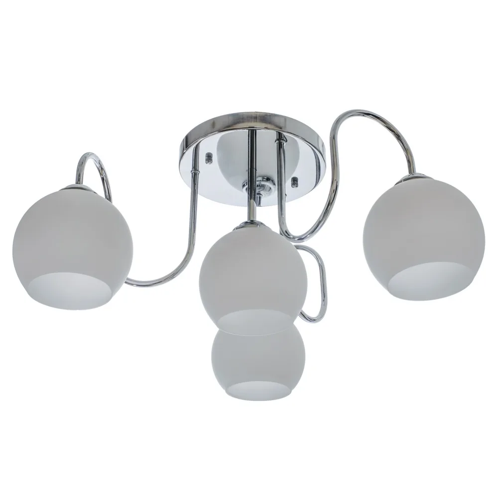 Люстра стельова в зал E27 60W WH (LK-645C/4)