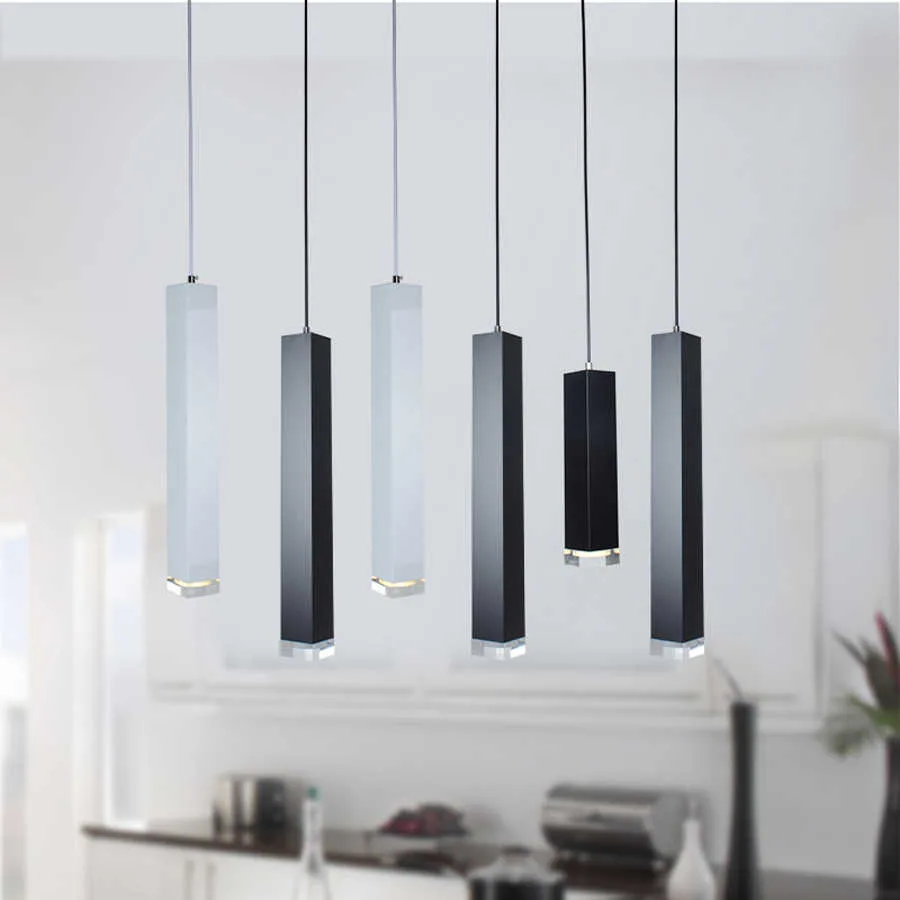 Люстра підвісна тубус LED 10W WW WH (AL-706S/1) фото 5
