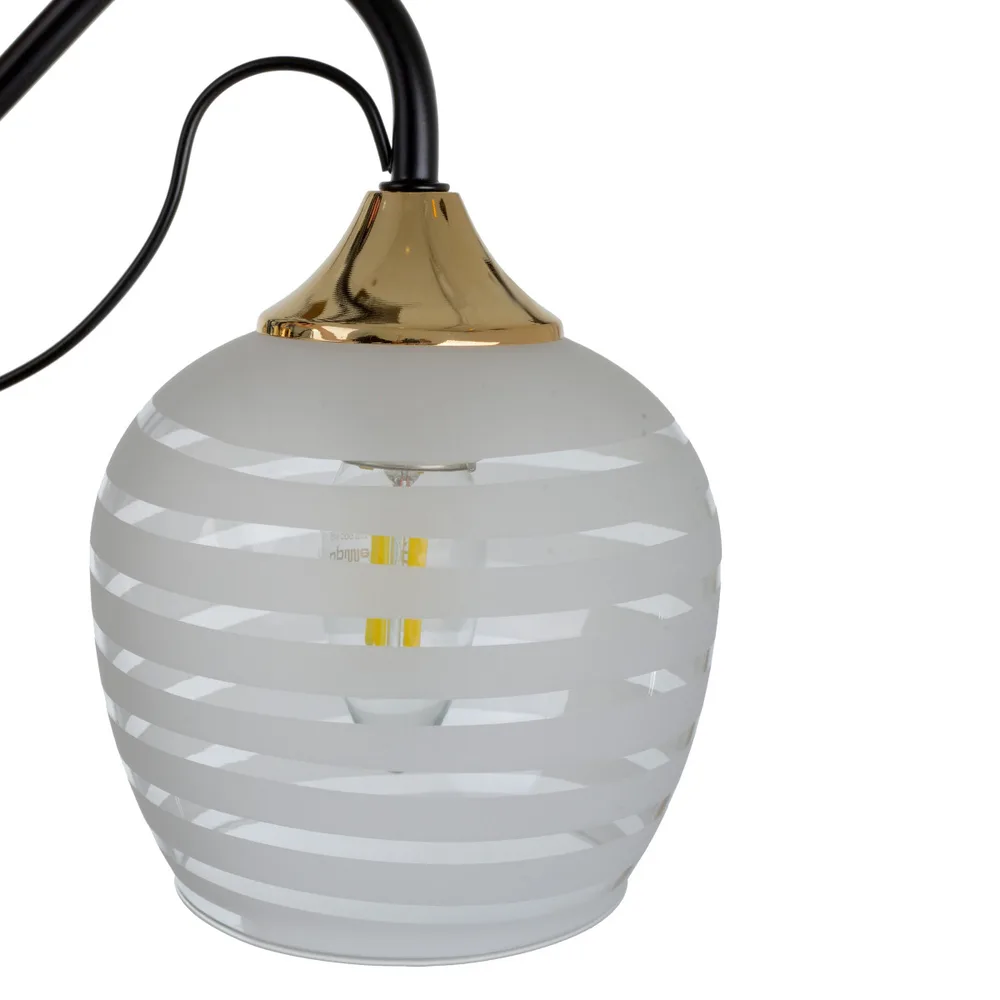 Люстра стельова класична E27 60W BK (LK-676C/3) фото 3