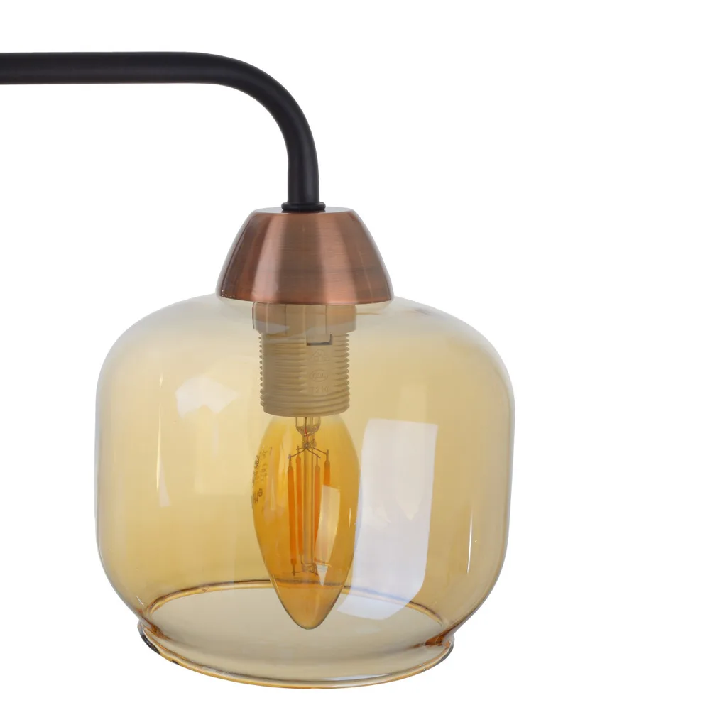 Люстра стельова E14 60W BK (BL-970C/3) фото 3