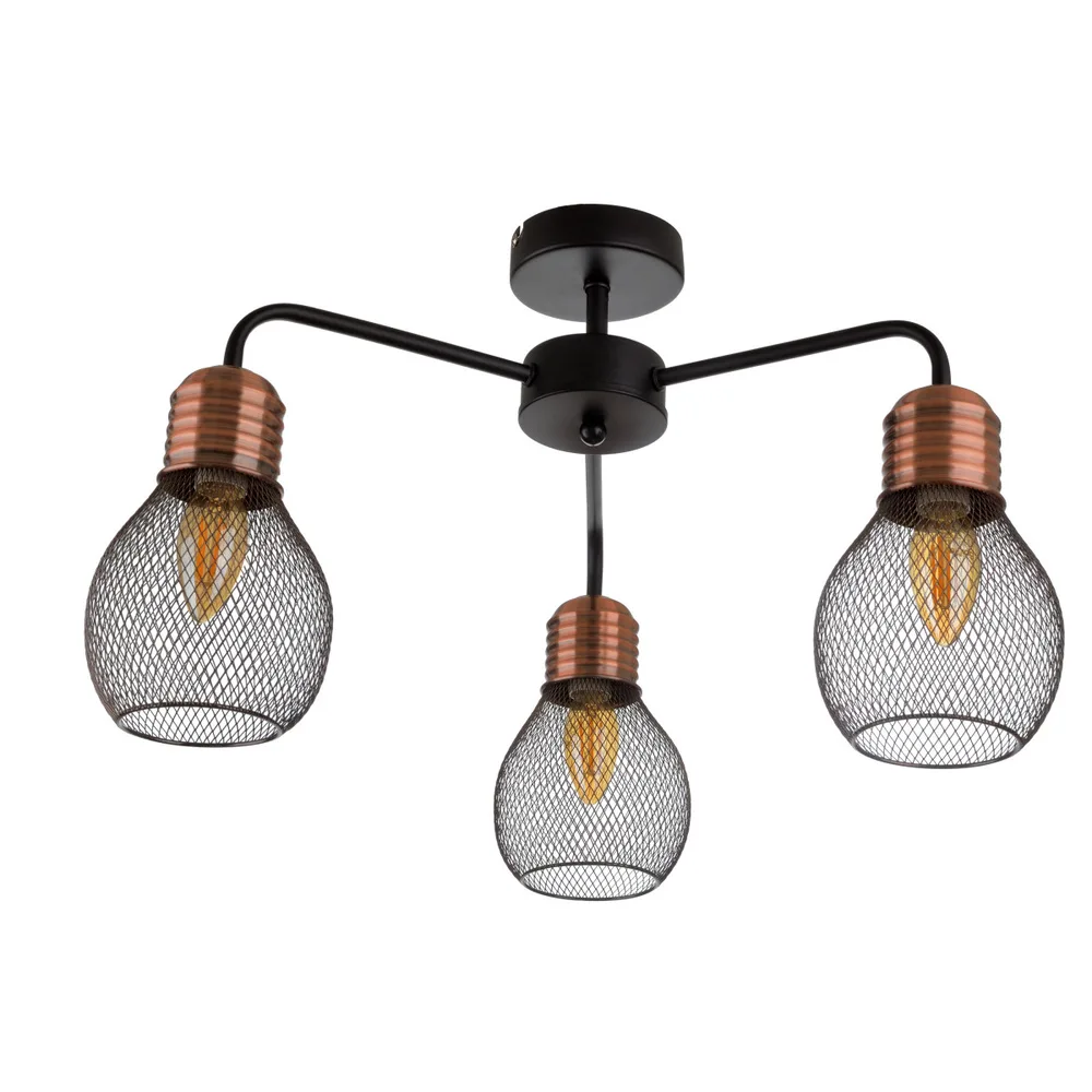 Люстра лофт стельова E14 40W BK (BL-973C/3) фото 1