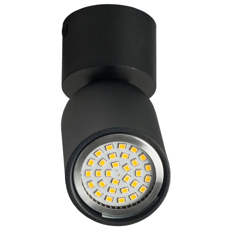 Підсвітка тубус накладна поворотна AL-79/1 GU10 SBK IP20 фото 2