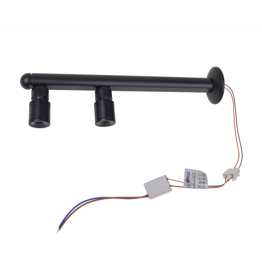 Підсвітка світлодіодна настінна накладна AL-541/2*1W NW LED BK фото 9