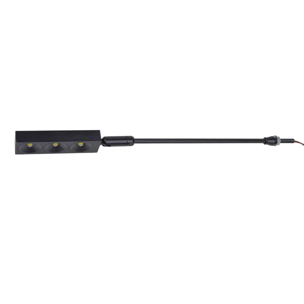 Підсвітка світлодіодна настінна врізна AL-543/3*1W NW LED BK фото 1