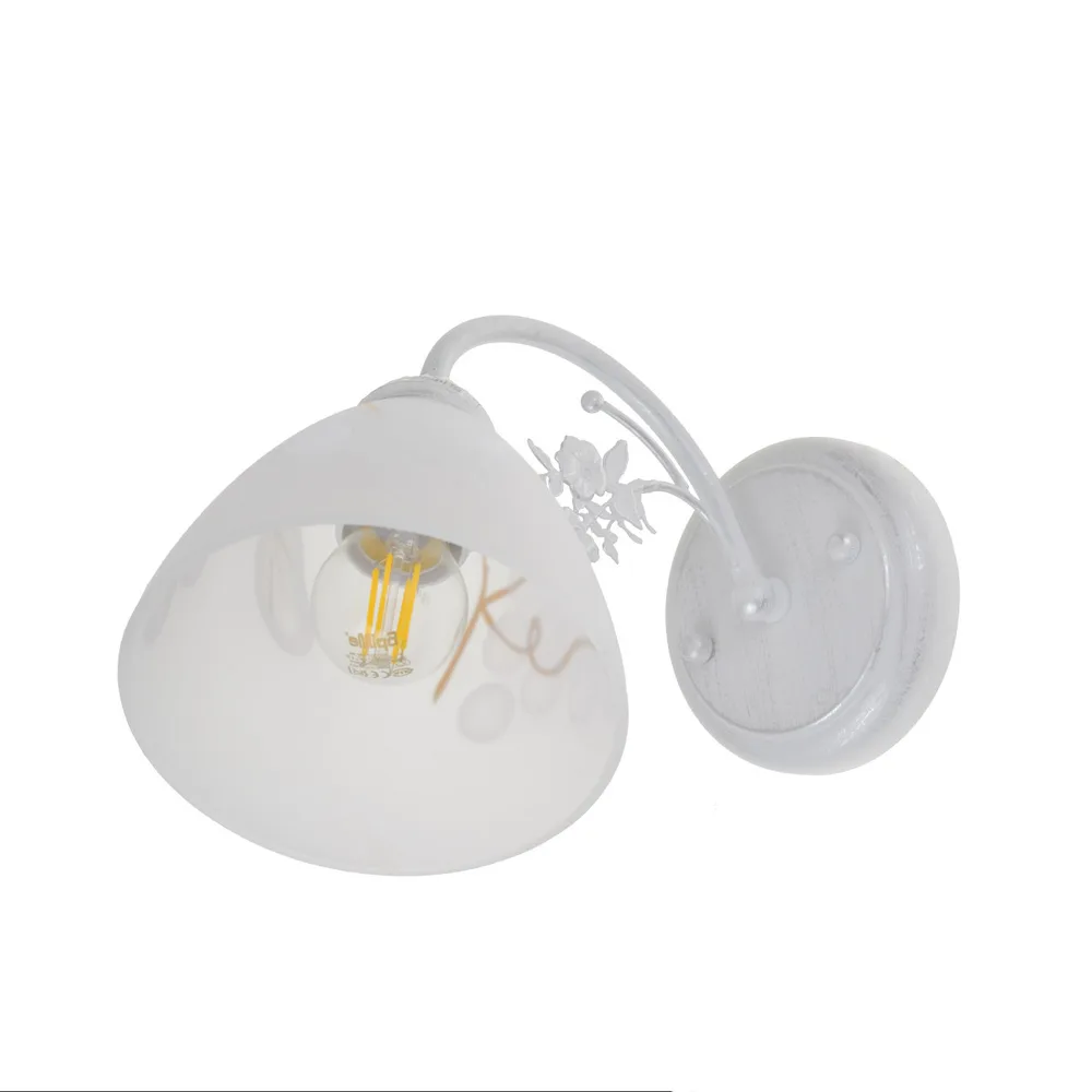Бра настінне спрямованого світла накладне LK-685W/1 E14 WH/SL фото 1