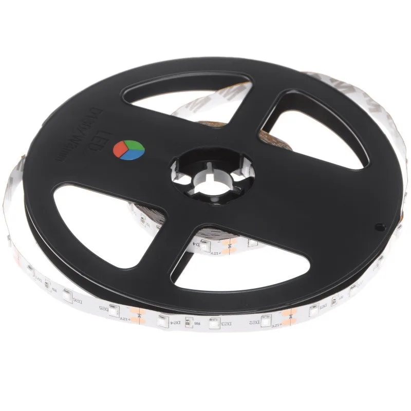 Кольорова LED стрічка негерметична 12V 3.6W 12V 2835 RGB PCB IP20 1m (BY-030/60) фото 7