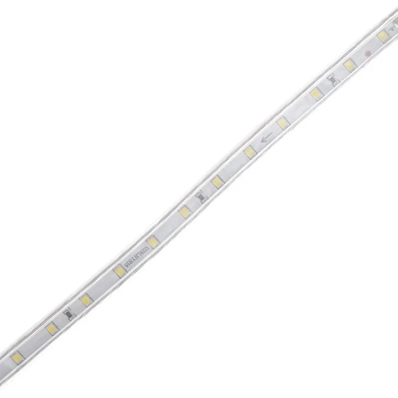Світлодіодна стрічка вологозахищена теплий відтінок 220V 4.8W 2835 WW WHITE PCB IP65 1m (BY-028/60) фото 2
