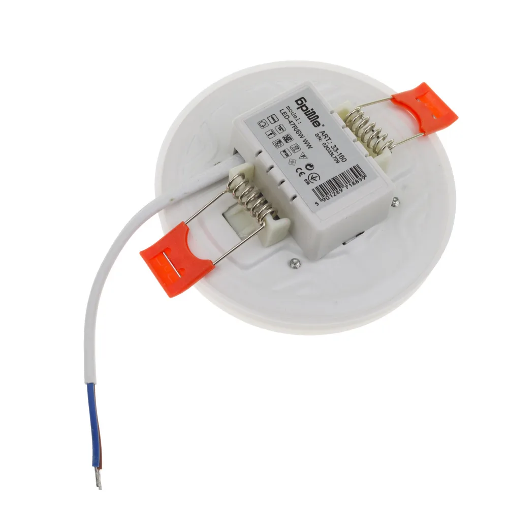 Стельовий врізний світильник для ванної LED-47R/6W WW фото 4