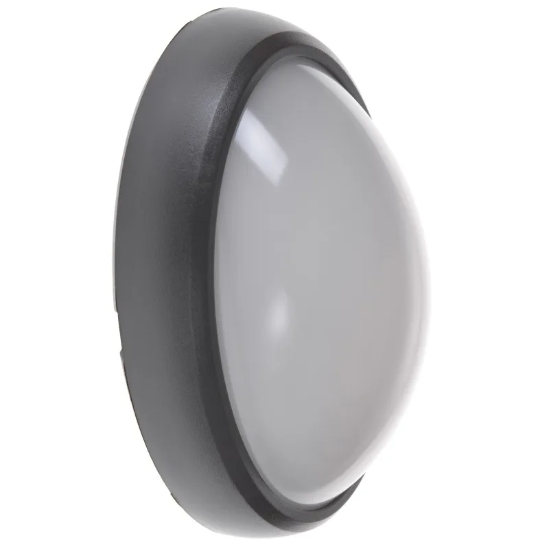 Настінно-стельовий накладний енергозберігаючий AL-37/8W IP54 NW BK led фото 1