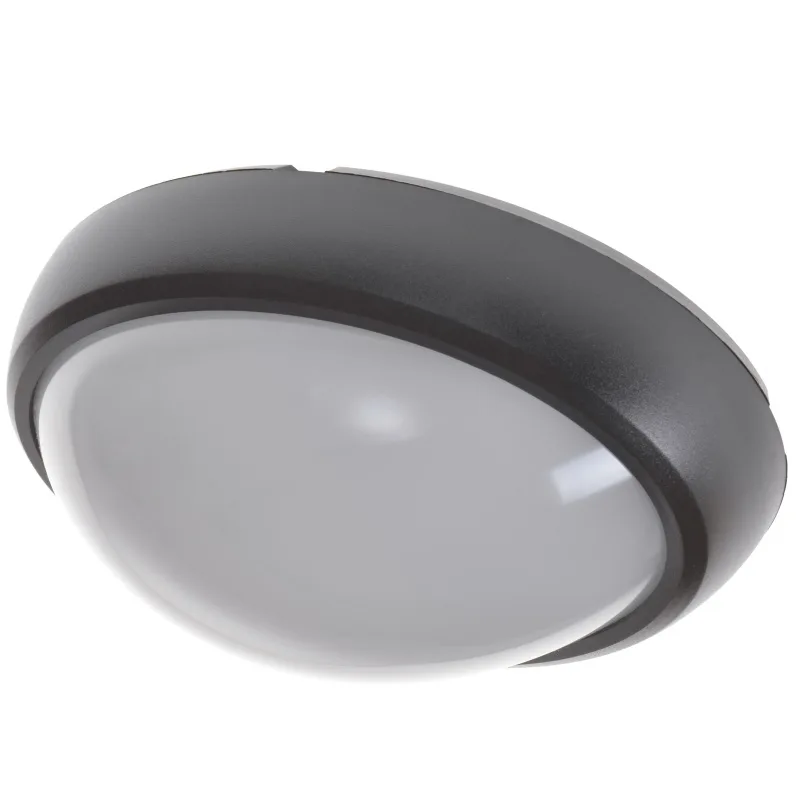 Настінно-стельовий накладний енергозберігаючий AL-38/12W IP54 NW BK led фото 3