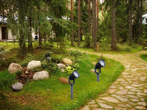 Грунтовий світильник LED 3W BLUE COB IP65 BK (AS-11) фото 5
