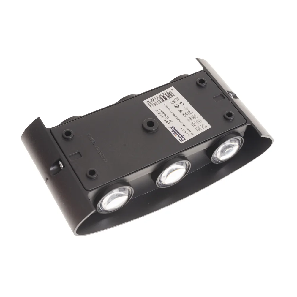 Підсвічування AL-264/6х1W NW LED IP44 BK фото 3