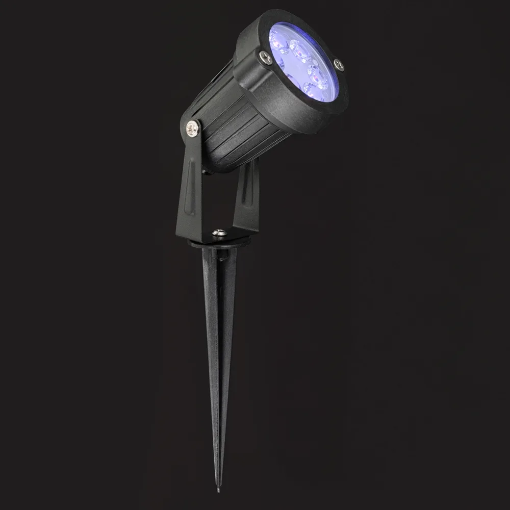 Грунтовий світильник LED 6W BLUE IP65 BK (AS-14) фото 4