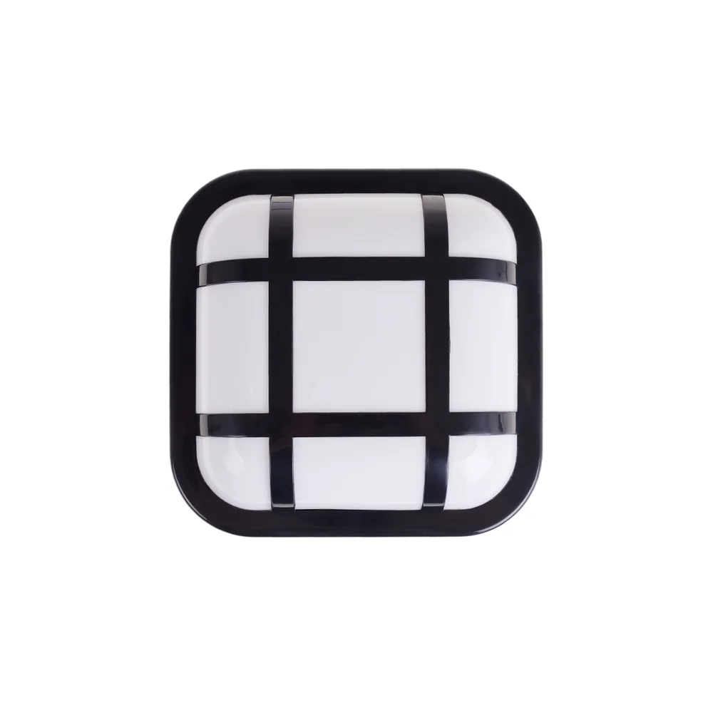 Вуличний настінний ЛЕД світильник AL-15SQ-H/15W NW IP54 BK