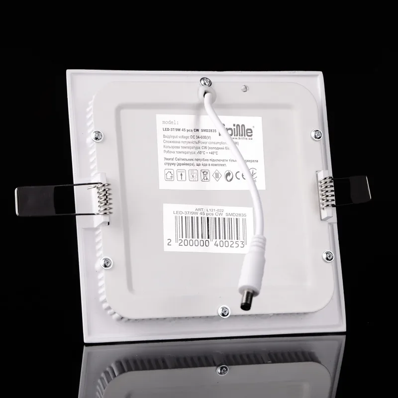 Світильник стельовий врізний світлодіодний LED-37/9W WW led фото 7